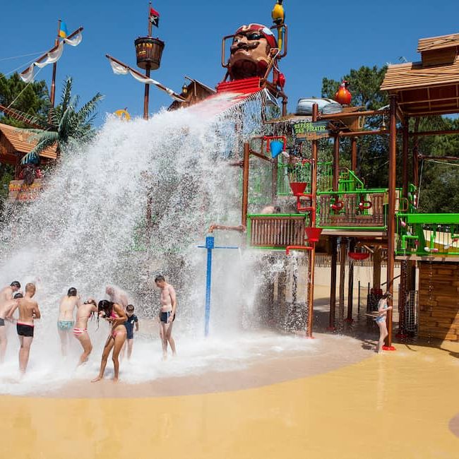 campsite Gironde with water park at the Côte d'Argent campsite