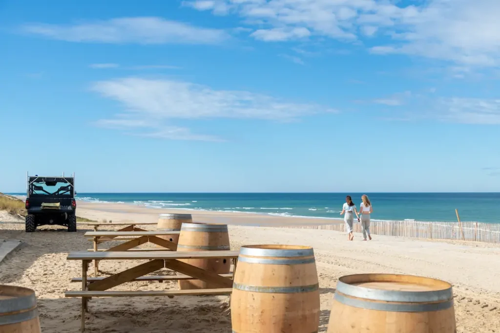 Plage de Naujac sur Mer près du camping La Côte d'Argent