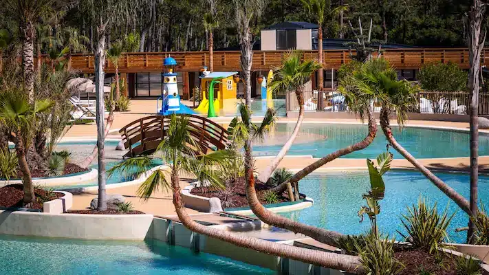 Water park at our Hourtin campsite